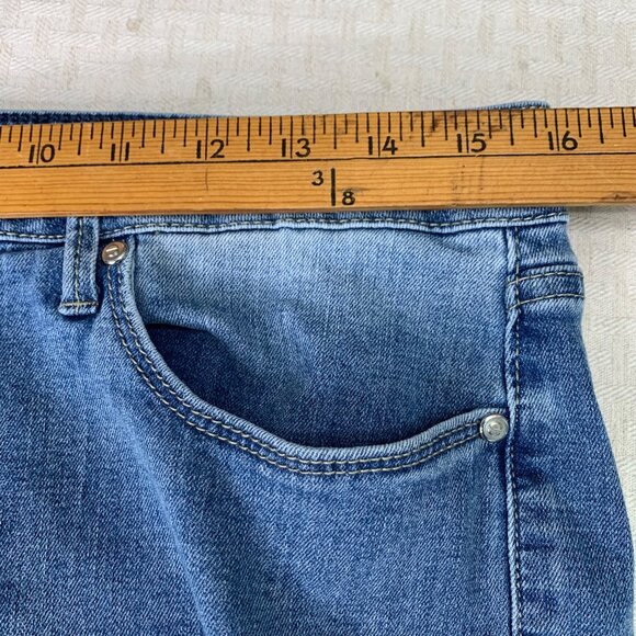 Rebecca Minkoff Womens 14P Light Wash Straight Leg Cropped Jeans Blue - Picture 6 of 10